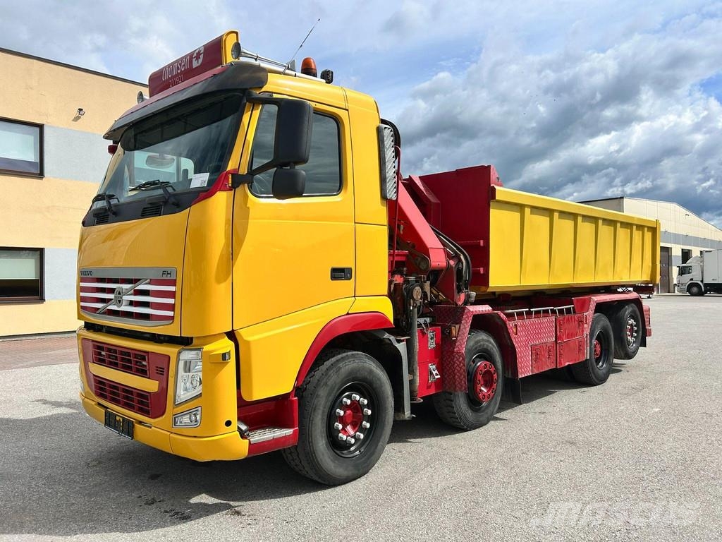 Volvo FH500 8X2*6 + CRANE HIAB + LIFT HIAB + VEB + FULL Treileri ar āķi