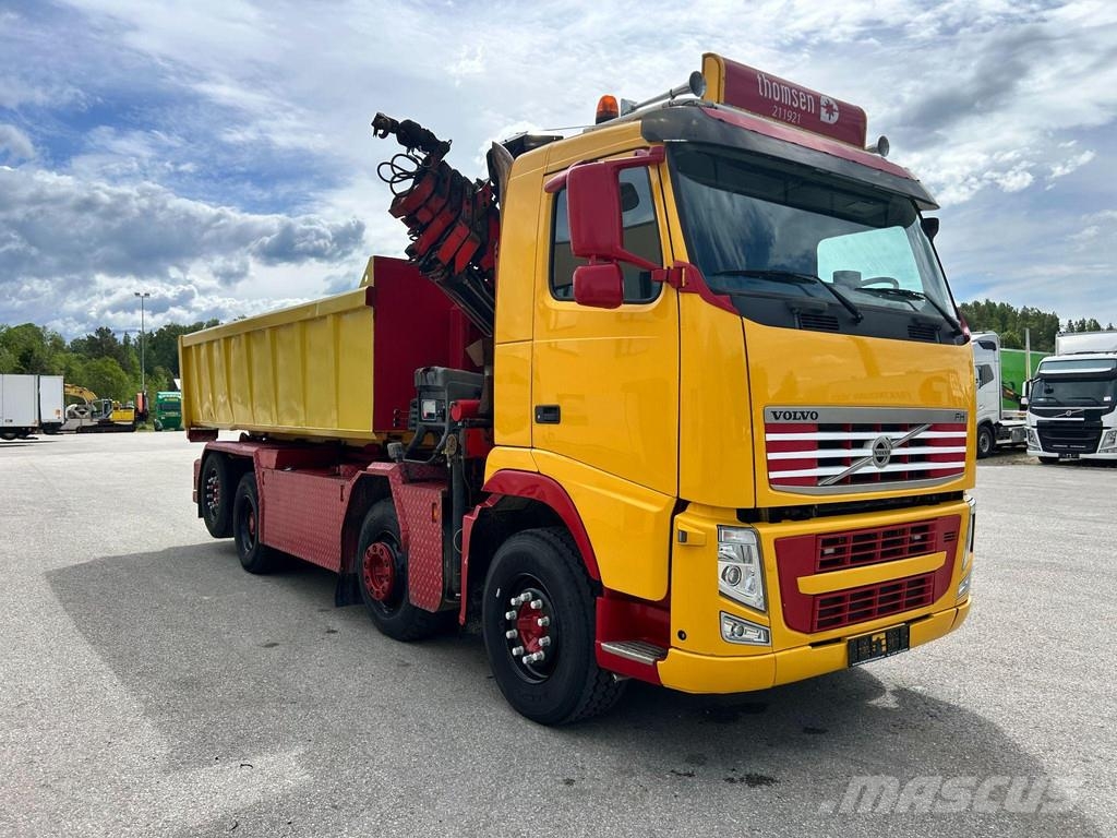 Volvo FH500 8X2*6 + CRANE HIAB + LIFT HIAB + VEB + FULL Treileri ar āķi