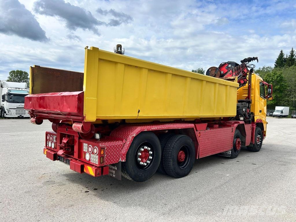 Volvo FH500 8X2*6 + CRANE HIAB + LIFT HIAB + VEB + FULL Treileri ar āķi