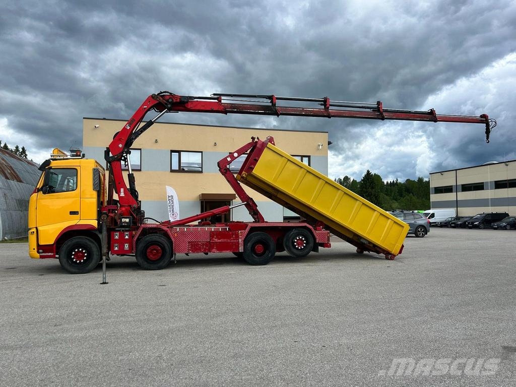 Volvo FH500 8X2*6 + CRANE HIAB + LIFT HIAB + VEB + FULL Treileri ar āķi