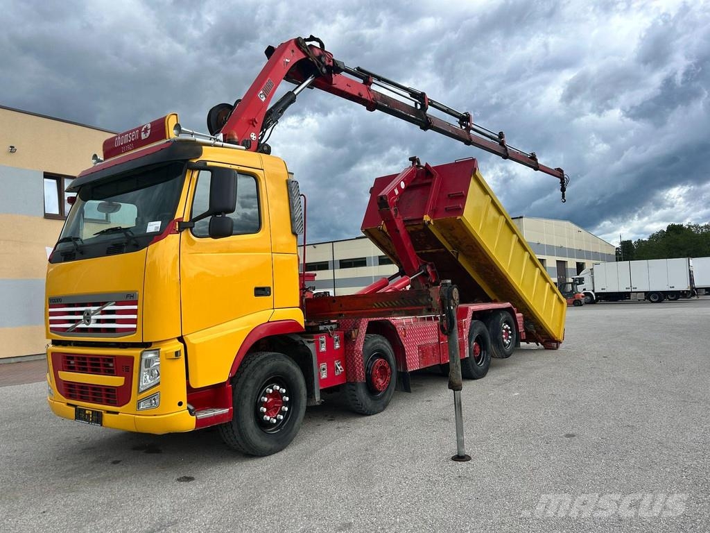 Volvo FH500 8X2*6 + CRANE HIAB + LIFT HIAB + VEB + FULL Treileri ar āķi