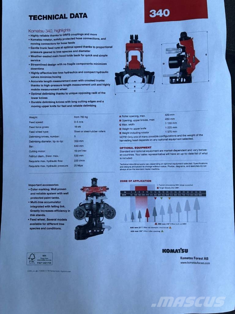 Valmet 340 Karsintakoneet