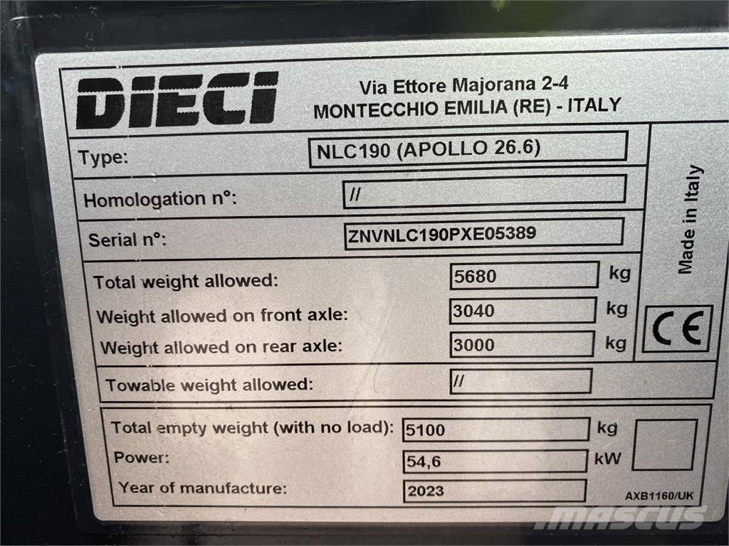 Dieci APOLLO 26.6 Telescopic handlers