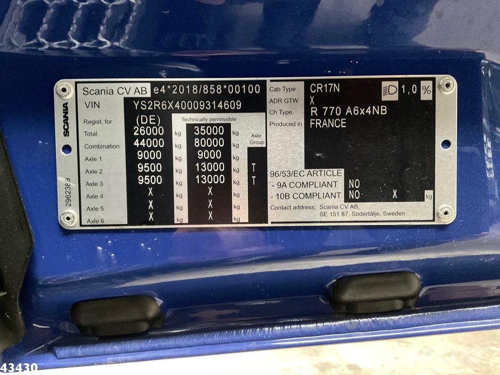 Scania R 770 6x4 Retarder New & Unused! Trekkvogner