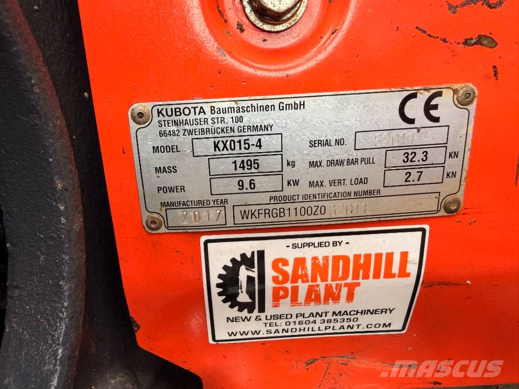 Kubota KX 015-4 1.5T MINI EXCAVATOR Εκσκαφάκι (διαβολάκι) < 7t