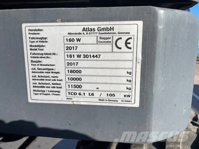 Atlas Hjulgrävare 160W Wielgraafmachines