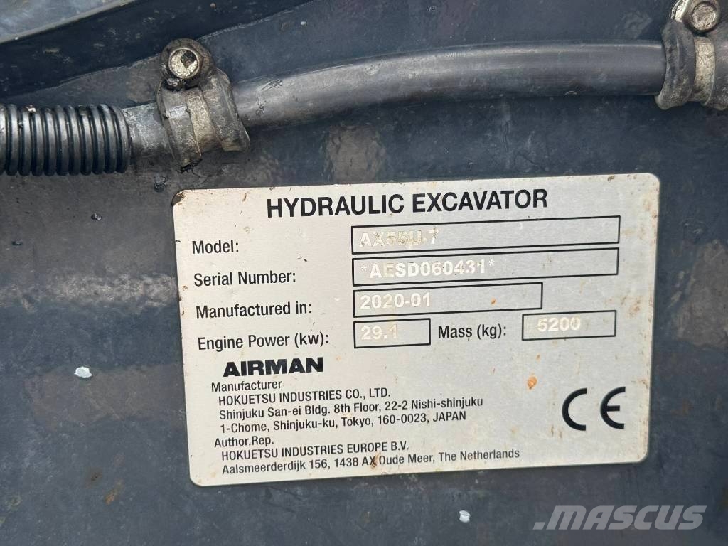 Airman AX 55 Міні-екскаватори < 7т