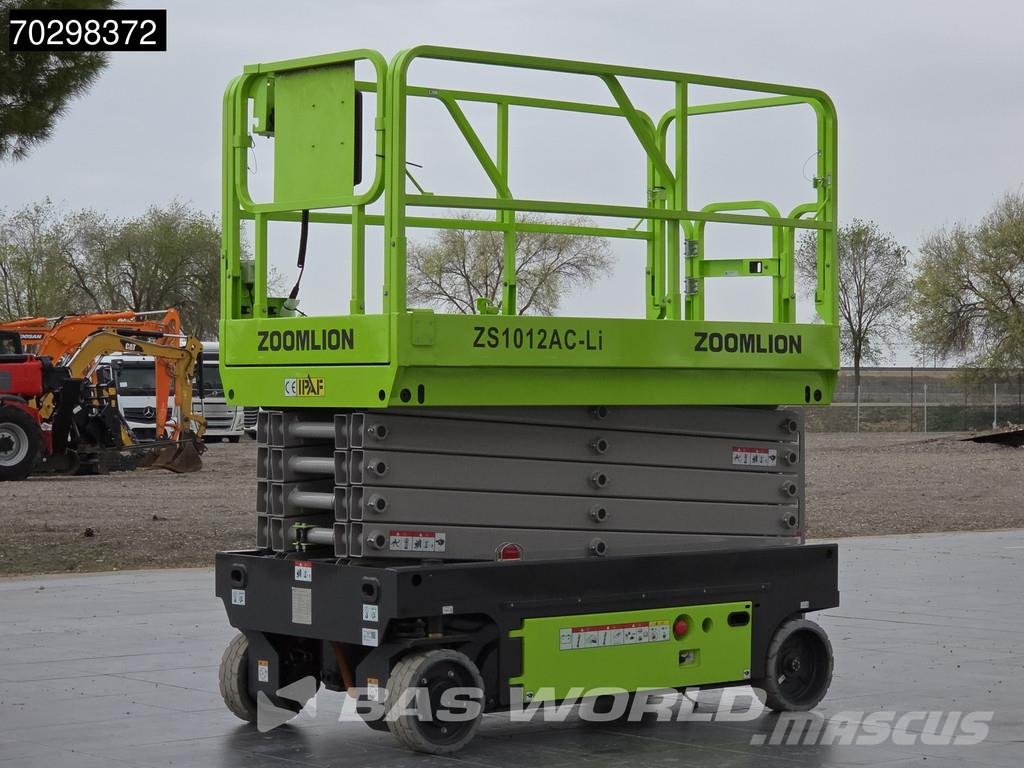 Zoomlion ZS1012AC-Li 10 M - Garantía de fábrica - Certifica Plataformas tijera