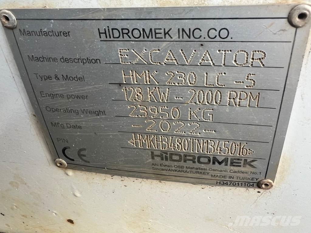 Hidromek HMK 230 LC-5 Εκσκαφείς με ερπύστριες