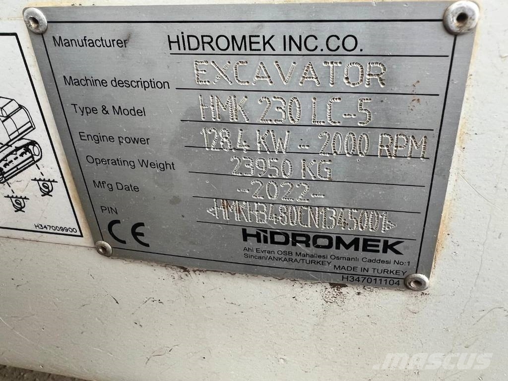 Hidromek HMK 230 LC-5 Εκσκαφείς με ερπύστριες