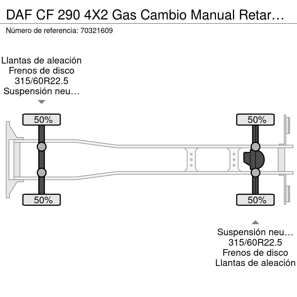 DAF CF 290 4X2 Gas Cambio Manual Retarder AC Euro 6 Camioane platforma/prelata