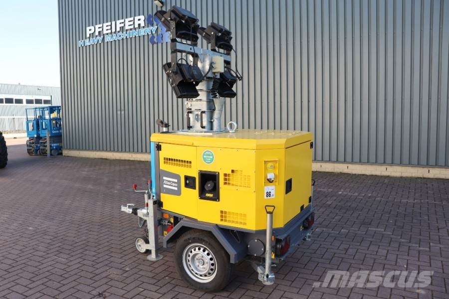 Atlas Copco HiLight H5+ SV2 Valid inspection, *Guarantee! Max 拖车式灯塔