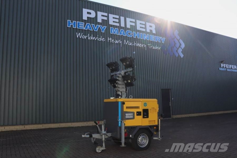 Atlas Copco HiLight H5+ SV2 Valid inspection, *Guarantee! Max 拖车式灯塔