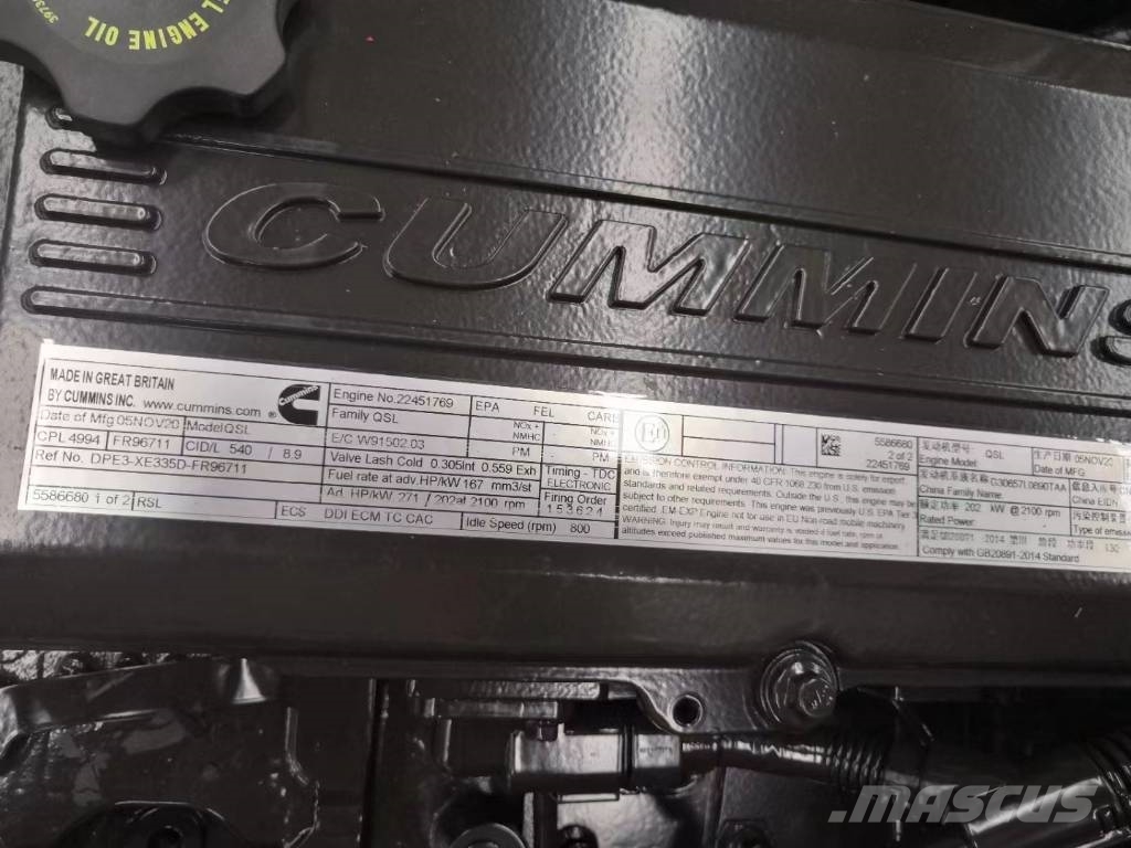 Cummins QSL9 CPL4994  excavator engine /excavator motor Moteur