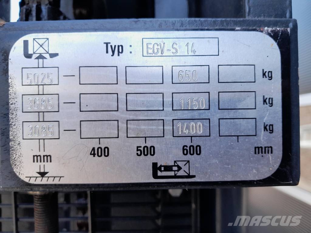 Still EGV-S 14 | Stapelaar Nieuwe accu freelift triplex Gyalogkíséretű targonca