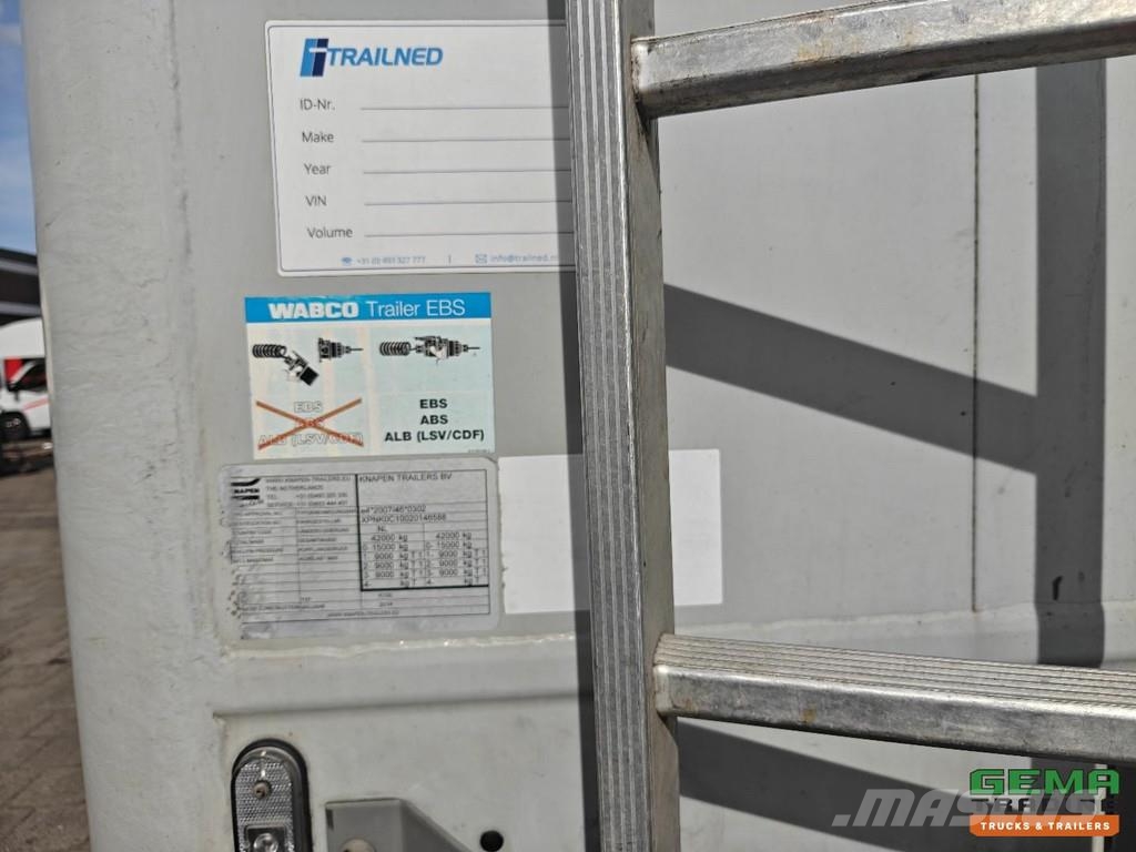 Knapen K100 92m³ - Walking floor - Galvanized Chassis - 1 Cajas de piso oscilante