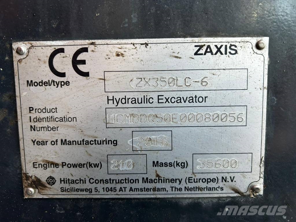 Hitachi ZX 350 LC-6 / 2 Kauhaa, Novatron 3D 履带挖掘机