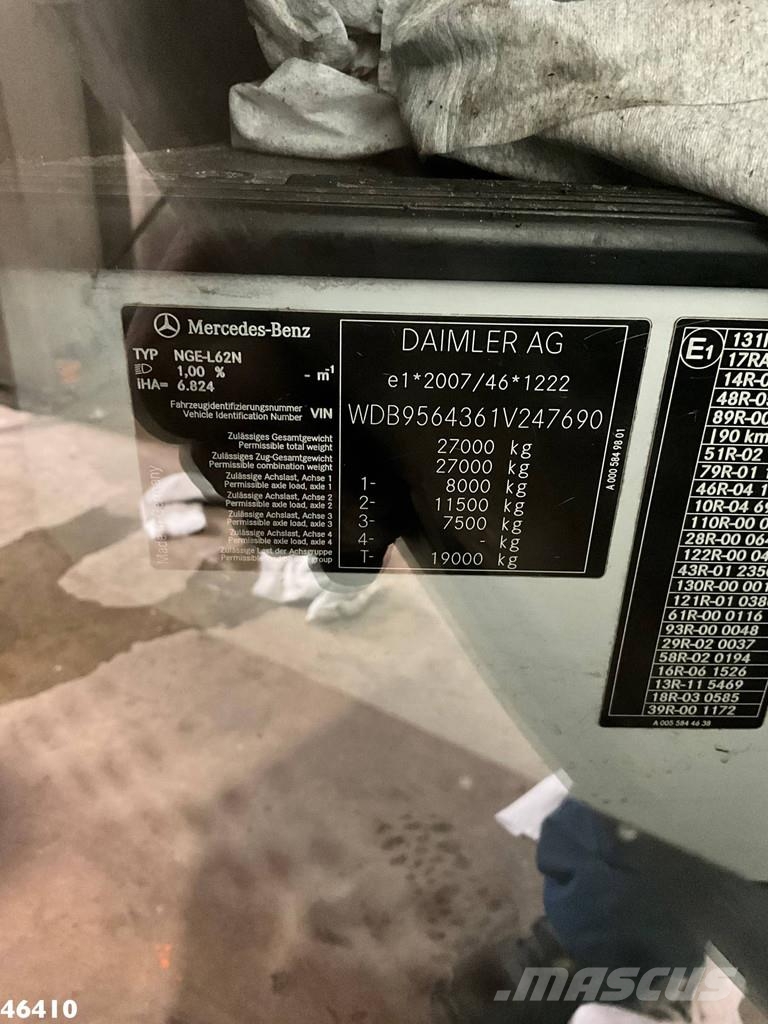 Mercedes-Benz Econic 2630 CNG Euro 6 zijlader Just 135.668 km! شاحنات المخلفات