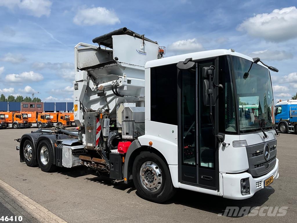 Mercedes-Benz Econic 2630 CNG Euro 6 zijlader Just 135.668 km! شاحنات المخلفات