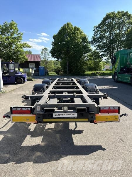 H&W 4 x Tandem Lafette MEGA verzinkt Mitnahmestapl. 7. Anhänger-Absetzkipper