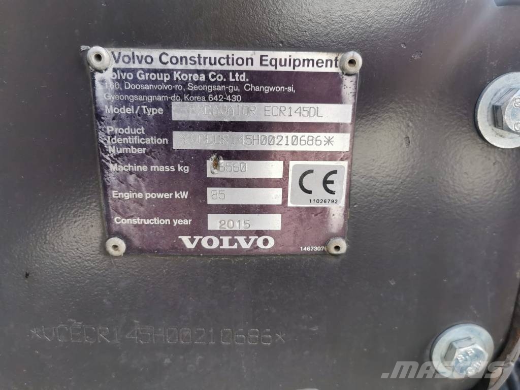 Volvo ECR 145 DL Bageri gusjeničari
