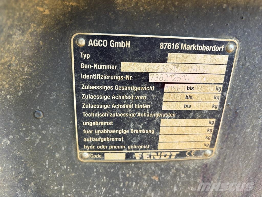 Fendt 722 VARIO PROFI トラクター