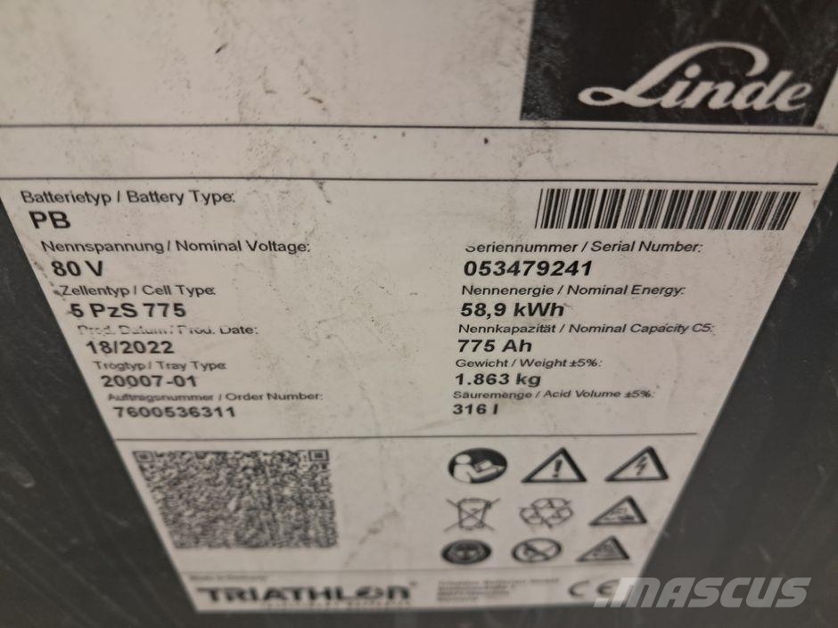 Linde E35 HL 387 Serie شاحنات ذات رافعات شوكية تعمل بالكهرباء