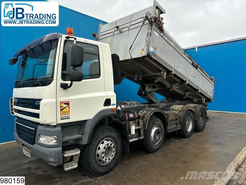 DAF CF 410 EURO 5, 8x4, Meiller, Steel suspension Kipper