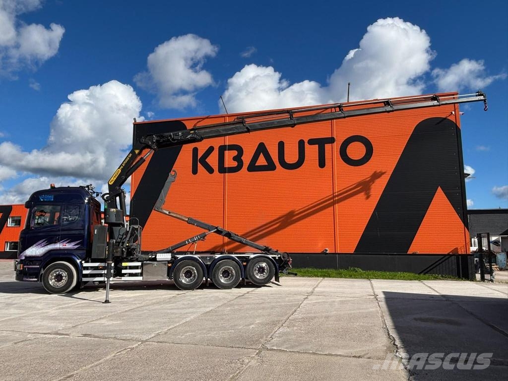 Scania R 450 8x4*4 PK 27002 / PALFINGER 20 ton / L=5200 m Smagās mašīnas ar celtni