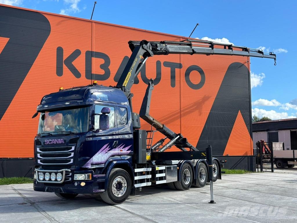 Scania R 450 8x4*4 PK 27002 / PALFINGER 20 ton / L=5200 m Smagās mašīnas ar celtni
