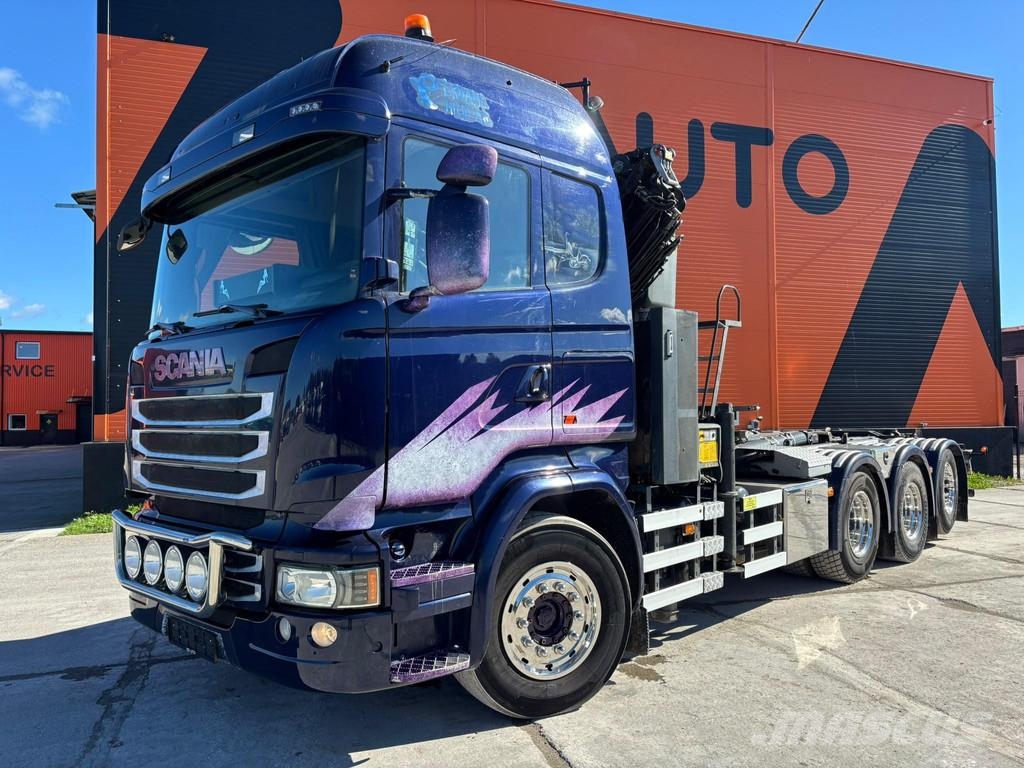 Scania R 450 8x4*4 PK 27002 / PALFINGER 20 ton / L=5200 m Smagās mašīnas ar celtni