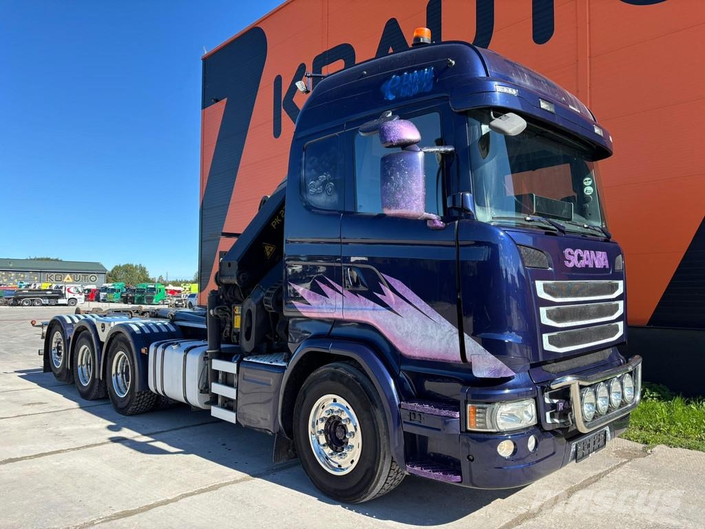 Scania R 450 8x4*4 PK 27002 / PALFINGER 20 ton / L=5200 m Smagās mašīnas ar celtni