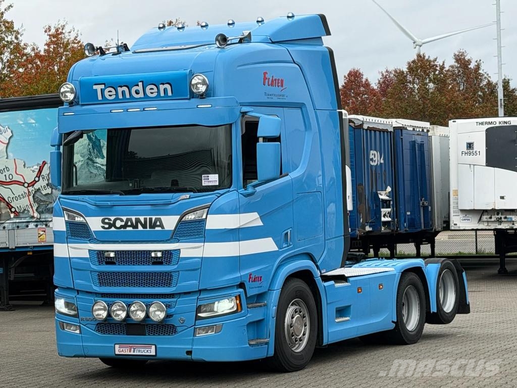 Scania R650 V8 6x2 Boogie Full Air Retarder 2 Tank Euro 6 中古トラクターヘッド | トレーラーヘッド