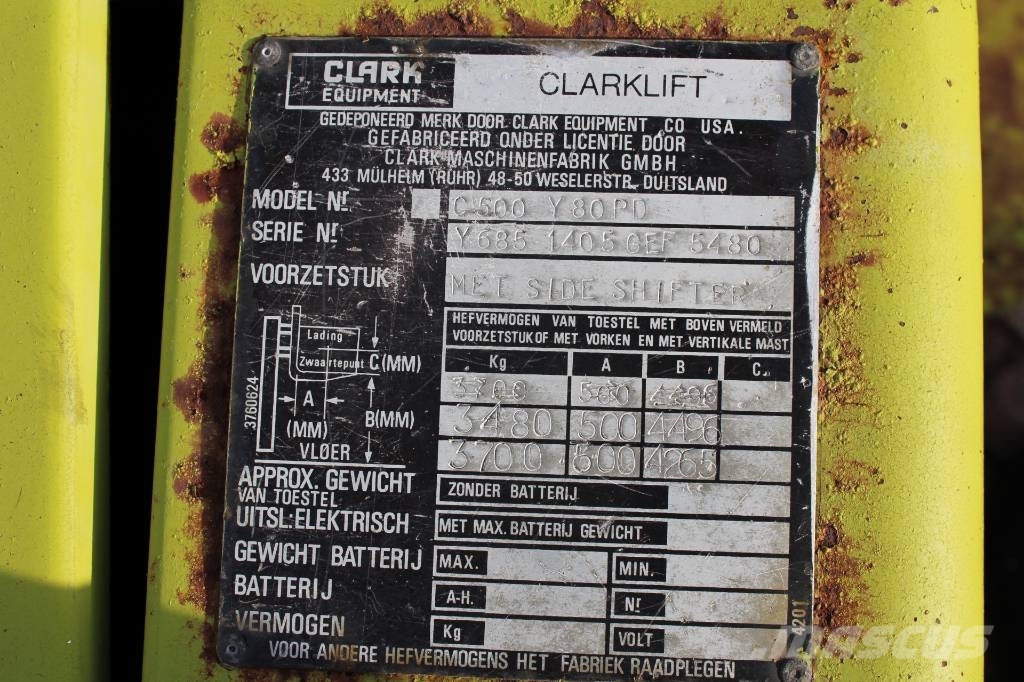 Clark C500 Y 80 PD Dīzeļa autoiekrāvēji