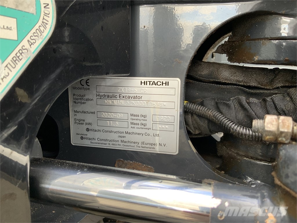 Hitachi ZX 19-6 حفارات صغيرة أقل من 7 طن (حفارات صغيرة)