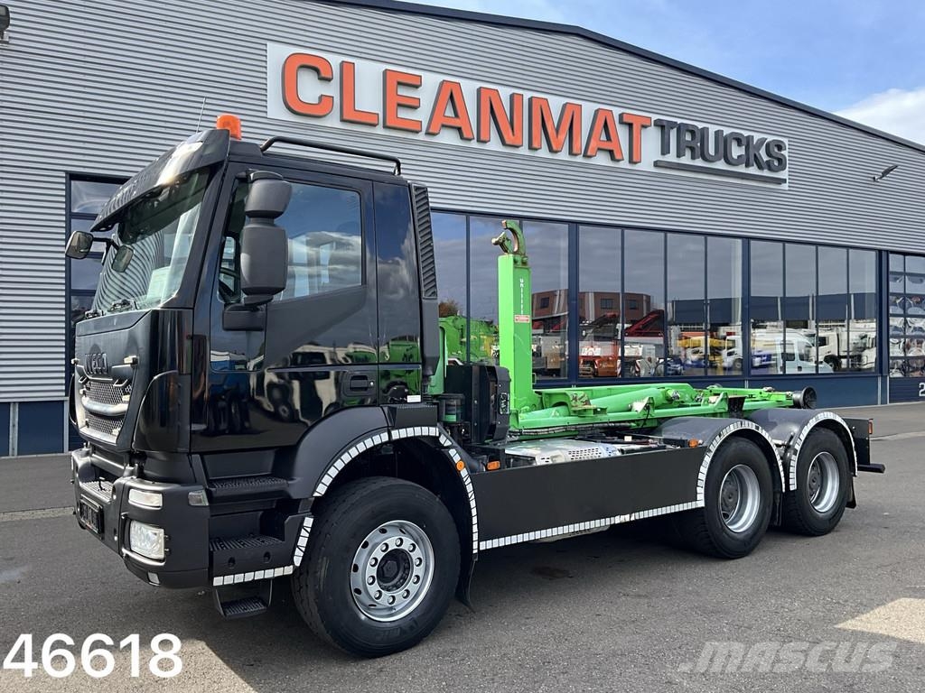 Iveco Trakker AD260T45 6x4 21 Ton haakarmsysteem Just 48 Vrachtwagen met containersysteem
