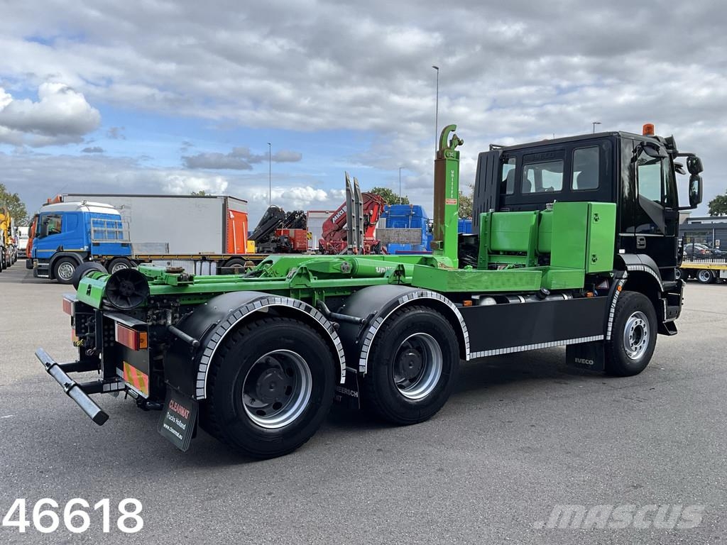 Iveco Trakker AD260T45 6x4 26 Ton haakarmsysteem Just 48 Vrachtwagen met containersysteem