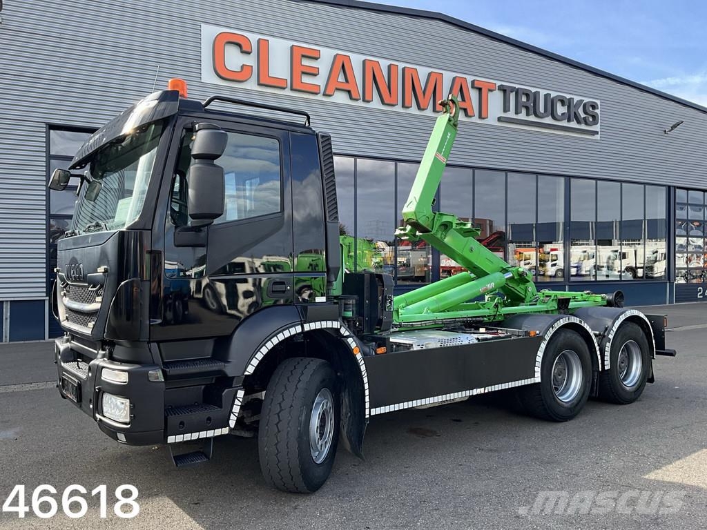 Iveco Trakker AD260T45 6x4 26 Ton haakarmsysteem Just 48 Vrachtwagen met containersysteem