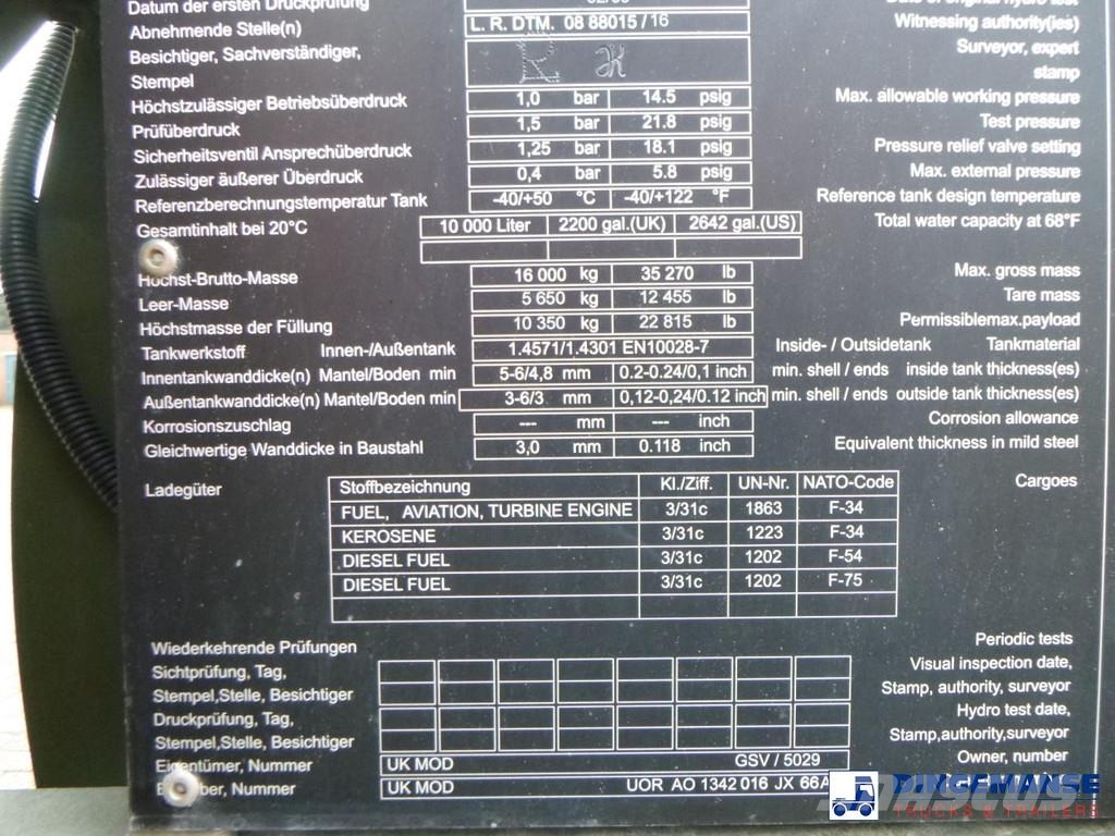 WEW (Westerwälder Eisenwerk) Fuel (kerosene, diese Kontenery cysterny