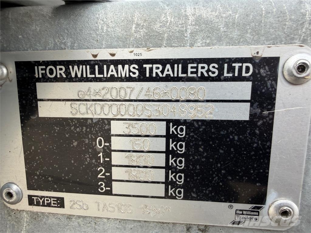 VIN 952 - IFOR WILLIAMS TA35 NEW NOT REGISTRED VIN 952 Livestock transport