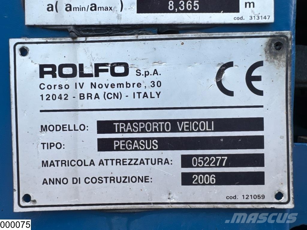 Renault D 18 430 EURO 6, Rolfo Pegasus, Hydraulic, Winch Biltransportbilar