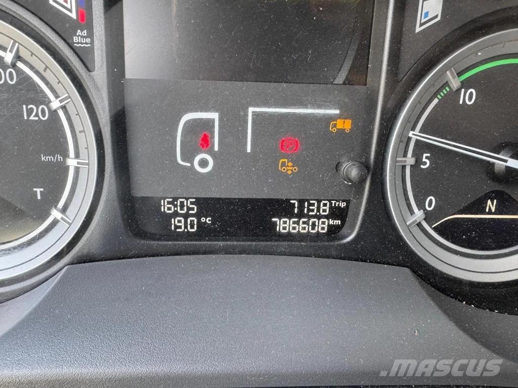 DAF CF 440 6X4 EURO 6 + HIAB 422EP-5 HIPTO + REMOTE CO Camiones de cama baja