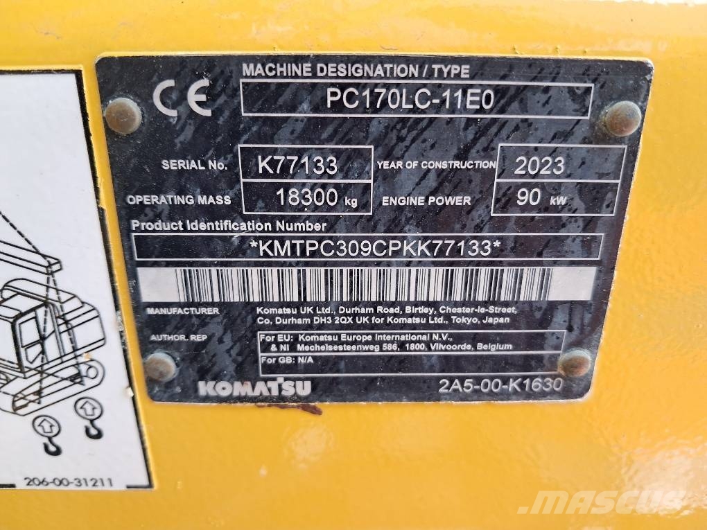 Komatsu PC170LC-11 حفارات زحافة