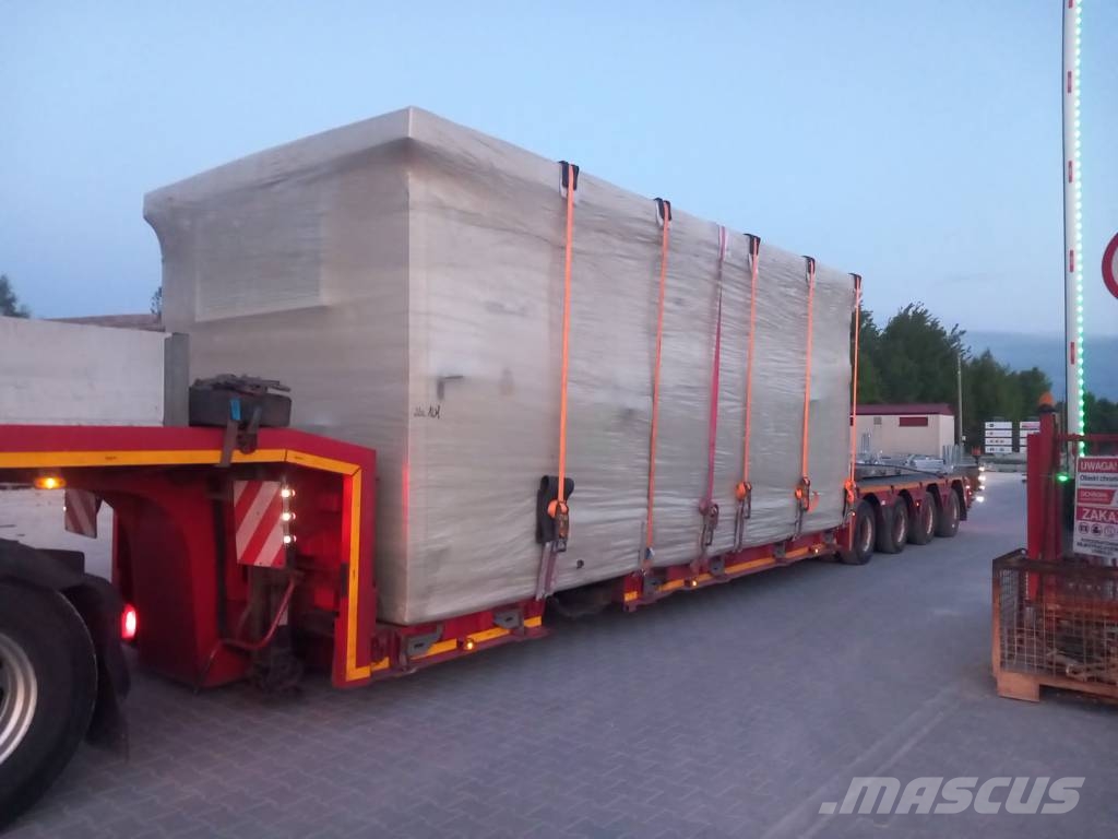 MAX Trailer tiefbett 4 axle extension 3m widenings Semirremolques de carga baja