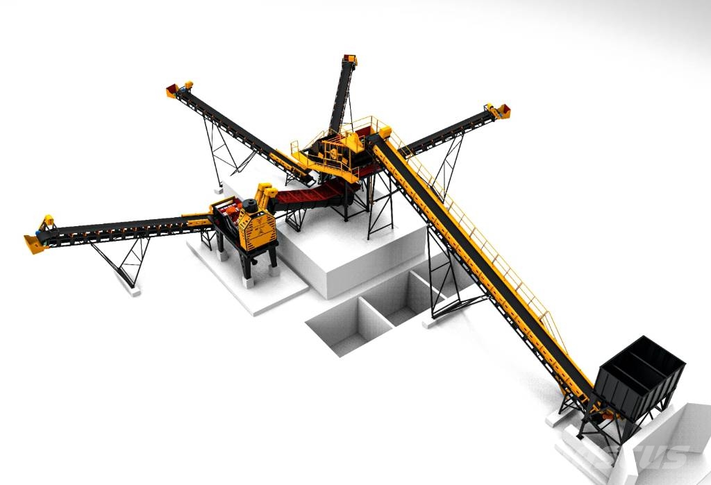 Fabo INSTALLATION DE CRIBLAGE FIXE 100-125 T/H Komplett üzemek