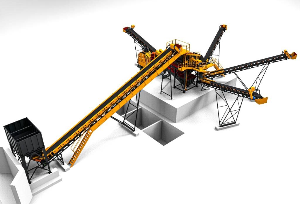 Fabo INSTALLATION DE CRIBLAGE FIXE 100-125 T/H Komplett üzemek