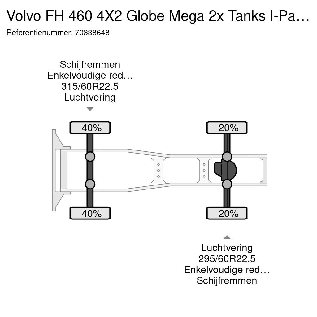 Volvo FH 460 4X2 Globe Mega 2x Tanks I-ParkCool Navi ACC Vilcēji