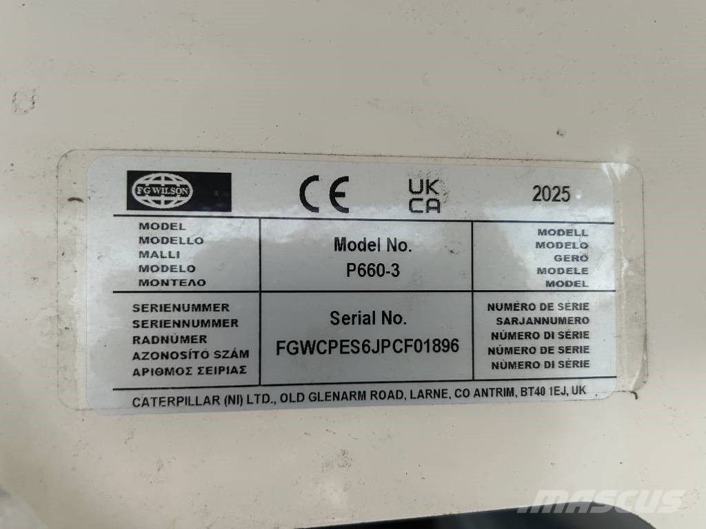 FG Wilson P660-3 - 660 kVA Genset - DPX-16022 Generadores diésel