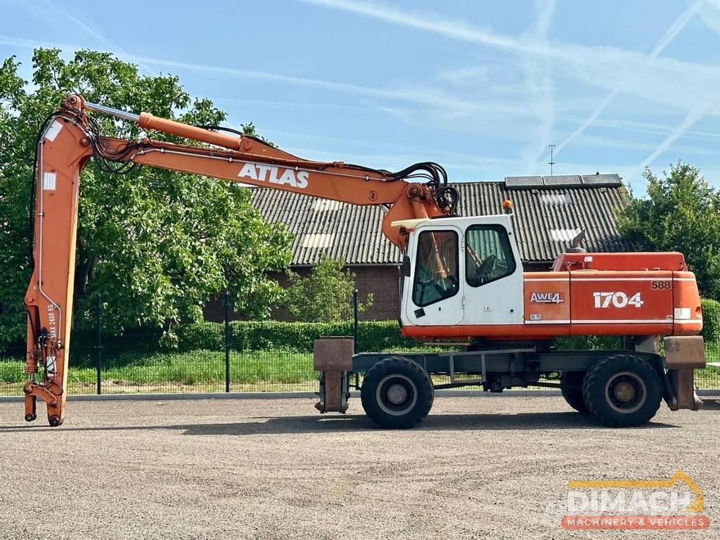 Atlas 1704 ATLAS 1704 transfer crane 4x4 - triple boom - Перегружатели металлолома/промышленные погрузчики