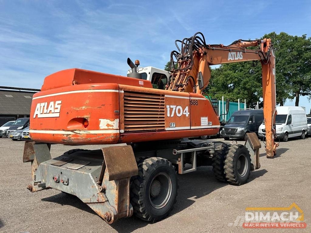 Atlas 1704 ATLAS 1704 transfer crane 4x4 - triple boom - Перегружатели металлолома/промышленные погрузчики